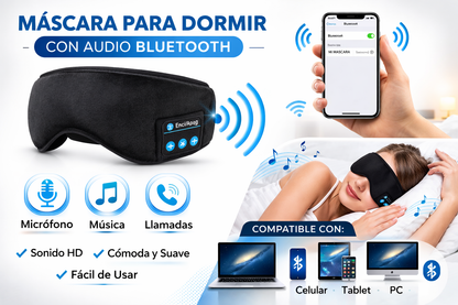 Antifaz Con Audifonos Para Dormir