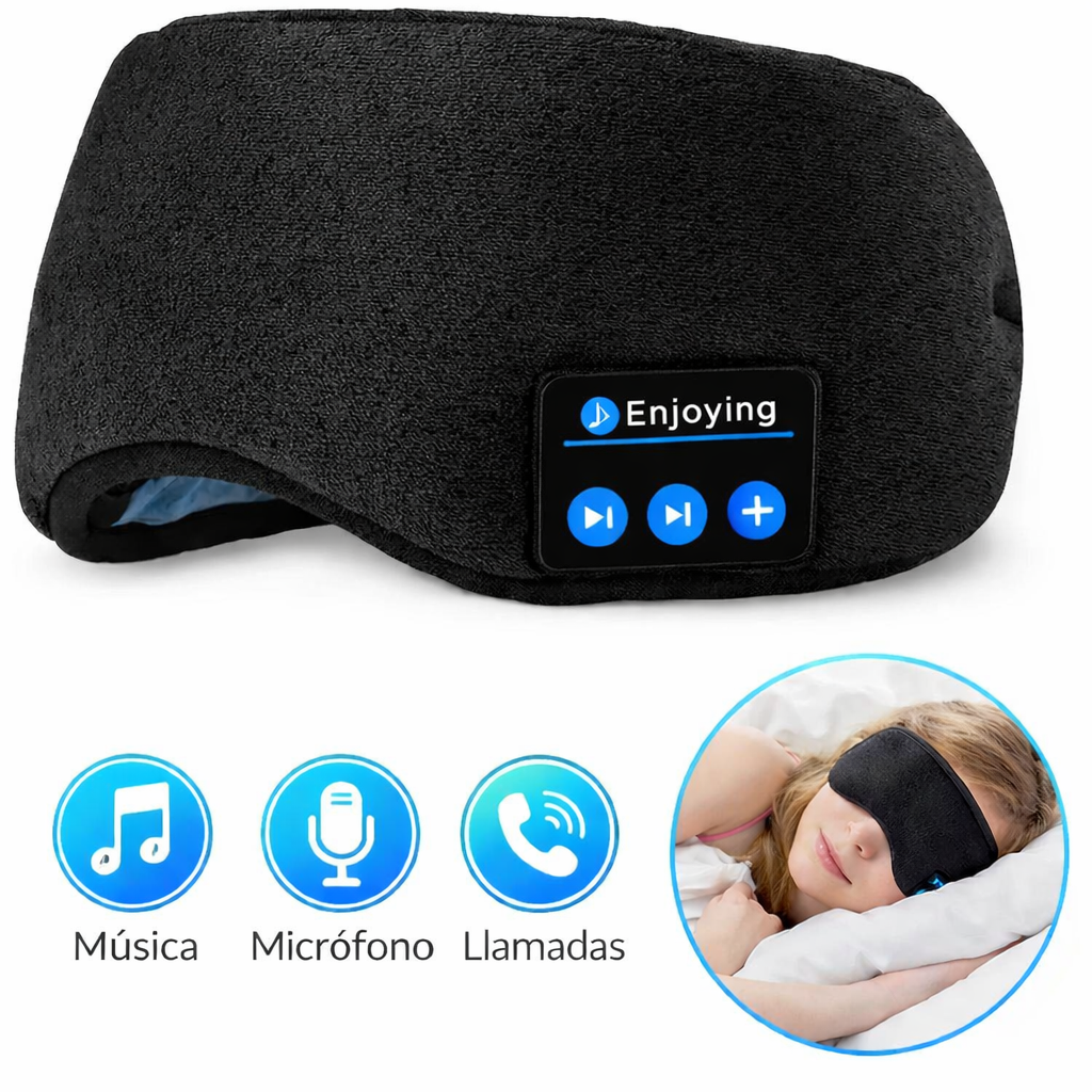 Antifaz Con Audifonos Para Dormir
